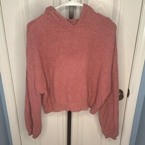 Ruby Moon Dusty Rose Hooded Sweater
